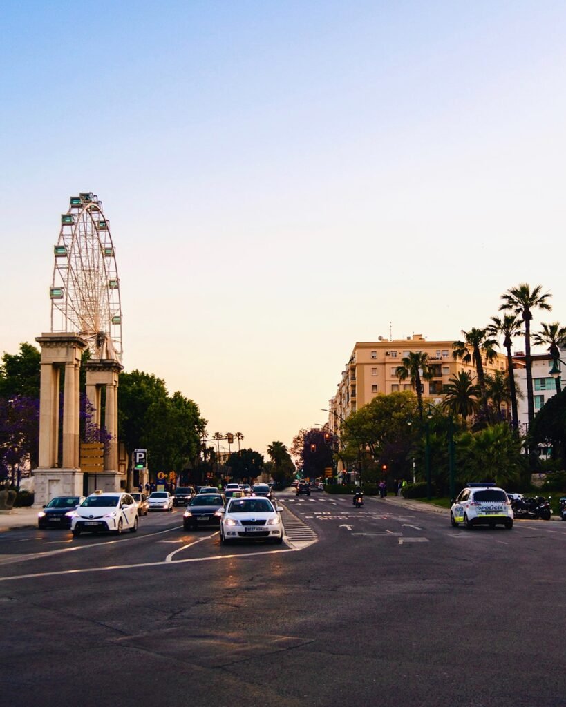 Road in Front of Plaza de la Marina - Starting Point for Guided Tours