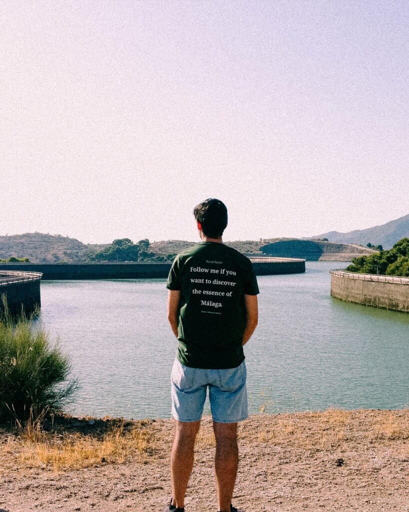 Back of Rural Roots Tour Shirt - "Follow me if you want to discover the essence of Malaga"