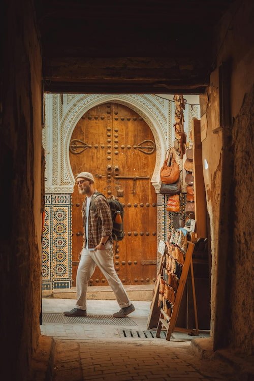 Moroccan medina scene for the Benalmadena to Morocco Day Trip.